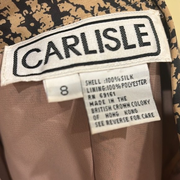 Carlisle vintage silk skirt.Fit,flared ,plated - Picture 7 of 7